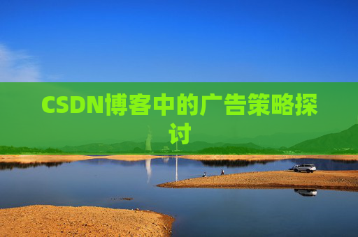 CSDN博客中的广告策略探讨